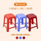  Ghế Nhựa Cao Bông - Chắc Chắn, Dày Dặn, Nhựa Chính Phẩm Bền Đẹp - Nhựa Vĩ Hưng 