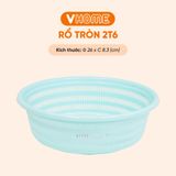  Rổ Nhựa 20cm Cao Cấp, Nhiều Màu Sắc, Đa Năng, Tiện Lợi, Chất Lượng Bền Đẹp - Nhựa Vĩ Hưng 