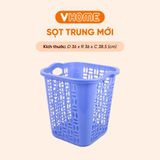  Sọt Nhựa Có Quai - Sọt Nhựa Đựng Quần Áo, Đồ Dùng, Tiết Kiệm Không Gian - Nhựa Vĩ Hưng 