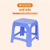  Ghế Lùn Nhựa Sọc Mới, Chắc Chắn, Ngồi Trà Đá Vỉa Hè - Nhựa Vĩ Hưng 