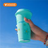  Tumbler Simple 5 Màu Pastel Xinh Xắn Nhựa Vĩ Hưng 