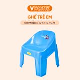  Ghế Nhựa Cao Cấp Cho Bé Trẻ Em Mầm Non, Mẫu Giáo, Tiểu Học - Nhựa Vĩ Hưng 