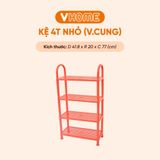  Kệ Nhựa Vòng Cung Đa Năng - Nhựa Vĩ Hưng - Chất Liệu Nhựa An Toàn, Dễ Dàng Lắp Đặt 