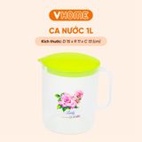  Ca Đá 1L Có Nắp, Không BPA, An Toàn Sức Khỏe, Nhựa Chính Phẩm - Nhựa Vĩ Hưng 