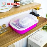  Khay Úp Chén Bát Có Nắp Đậy Tiện Lợi, Sạch Sẽ, An Toàn Cho Sức Khỏe - Nhựa Vĩ Hưng 
