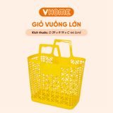  Giỏ Vuông Lớn Vĩ Hưng Đựng Đồ Tiện Lợi - Chất Liệu Nhựa Cao Cấp 