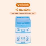  Tủ Đồ Mini Để Bàn Đa Năng, Nhiều Ngăn, Màu Sắc Xinh Xắn - Nhựa Vĩ Hưng 
