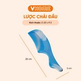 Lược Chải Tóc Tạo Kiểu Đủ Màu, Nhựa Chính Phẩm - Bền Đẹp, Tiện Lợi - Nhựa Vĩ Hưng 