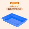  Mâm Úp Ly Nhựa Hình Chữ Nhật - Có 2 Kích Cỡ, Đa Màu Sắc - Nhựa PP Chính Phẩm, Bền Bỉ - Nhựa Vĩ Hưng 