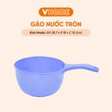 Gáo Múc Nước Tay Cầm Cán Tròn - Nhựa PP Chính Phẩm, An Toàn - Vĩ Hưng 