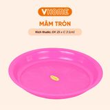 Mâm Nhựa Tròn Cao Cấp - Đa Dạng Kích Cỡ, Nhựa PP An Toàn - Nhựa Vĩ Hưng 