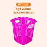  Sọt Vuông Nhỏ Đựng Quần Áo , Sọt Đựng Đồ Đa Năng Có Tay Cầm, Chắc Chắn, Bền Đẹp - Nhựa VĨ HƯNG 