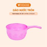  Gáo Múc Nước Tay Cầm Cán Tròn - Nhựa PP Chính Phẩm, An Toàn - Vĩ Hưng 