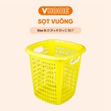  Sọt Nhựa Vuông Cao Đựng Đồ Chơi Trẻ Em, Giỏ Nhựa Đựng Đồ Quần Áo Tiện Lợi Nhựa VĨ HƯNG 