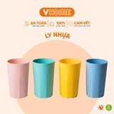  Ly Cốc Uống Nước, Súc Miệng Thiết Kế Hình Lục Giác - Nhựa Chính Phẩm, Bền Đẹp - Nhựa Vĩ Hưng 