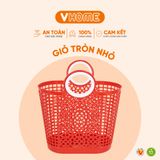  Giỏ Xách Nhỏ Nhựa PP Dày, Quai Cầm Chắc Chắn - Bền Bỉ, Đa Năng - Nhựa Vĩ Hưng 
