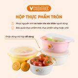  Hộp Bảo Quản Thực Phẩm Tròn, An Toàn Lò Vi Sóng, Nhựa Chính Phẩm Không BPA - Nhựa Vĩ Hưng 