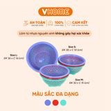  Rổ Nhựa Bông Tròn Nhiều Màu, Chất Lượng Cao, Nhựa Chính Phẩm - Nhựa Vĩ Hưng 