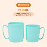  Ly Nhựa Uống Nước Có Quai Cầm, Nhiều Màu Sắc, Chất Lượng Cao - Nhựa Vĩ Hưng 