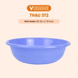  Thau Nhựa 32cm Nhiều Màu Nhựa Chính Phẩm, Không BPA, Bền Đẹp, An Toàn Sức Khỏe, Tiện Lợi Vĩ Hưng 