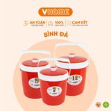  Thùng Đá Nhựa Giữ Nhiệt Tròn Hưng Thuận Lợi 7 9 12 L - Giữ Nhiệt 
