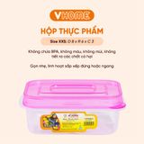  Hộp Bảo Quản Thực Phẩm Chữ Nhật - Đựng Thức Ăn An Toàn, Nhựa PP, Có 7 Kích Cỡ - Nhựa Vĩ Hưng 