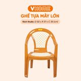  Ghế Tựa Mây Đại Có Tay Vịn Nhiều Màu, Chắc Chắn, Cao Cấp - Nhựa Vĩ Hưng 