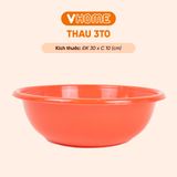 Thau Nhựa 30cm Nhiều Màu Nhựa Chính Phẩm, Không BPA, Bền Đẹp, An Toàn Sức Khỏe, Tiện Lợi Vĩ Hưng 