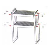  Kê Đa Năng 2 Tầng Nhựa Vĩ Hưng, Để Giày Dép, Sách Vở, Độ Dài Tùy Chỉnh - VHE-17 