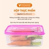  Hộp Bảo Quản Thực Phẩm Chữ Nhật - Đựng Thức Ăn An Toàn, Nhựa PP, Có 7 Kích Cỡ - Nhựa Vĩ Hưng 