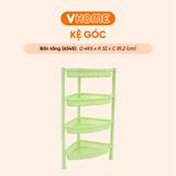  Kệ Góc Nhà Tắm Nhựa Vĩ Hưng 2 Tầng, 3 Tầng, 4 Tầng Tiện Lợi, Dễ Dàng Tháo Lắp, Chất Liệu An Toàn 