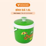  Bình Đá HOT TREND 1.5L Giữ Nhiệt Uống Trà Sữa, Trà Chanh, Nhỏ Gọn Quai Xách Tiện Lợi Hưng Thuận Lợi 