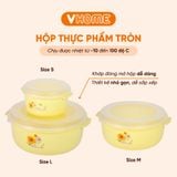  BỘ 3 Hộp Bảo Quản Thực Phẩm Đựng Thức Ăn, sử dụng lò vi sóng, an toàn sức khỏe VĨ HƯNG 