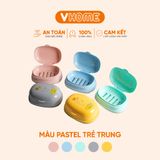  Hộp Đựng Xà Phòng Xà Bông Tắm Có Nắp Đậy - Chắc Chắn, Tiện Dụng, Nhựa PP - Nhựa Vĩ Hưng 