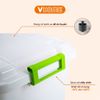  Thùng Nhựa Đa Năng 20L Có Bánh Xe Nhựa VĨ HƯNG 