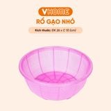  Rổ Gạo Lớn Đường Kính 26cm Nhựa Chính Phẩm, Không BPA, An Toàn Sức Khỏe, Bền Đẹp Vĩ Hưng 