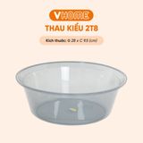  Thau Nhựa 28cm Nhiều Màu Nhựa Chính Phẩm, Không BPA, Bền Đẹp, An Toàn Sức Khỏe, Tiện Lợi Vĩ Hưng 