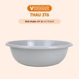  Thau Nhựa 36cm Nhiều Màu Nhựa Chính Phẩm, Không BPA, Bền Đẹp, An Toàn Sức Khỏe, Tiện Lợi Vĩ Hưng 