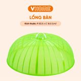  Lồng Bàn Tròn Đậy Thức Ăn, Đường Kính 50.5cm, Chống Muỗi, Chống Bụi Bằng Nhựa - Tiện Dụng Cho Nhà Bếp Vĩ Hưng 