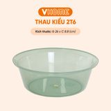  Thau Nhựa 26cm Nhiều Màu Nhựa Chính Phẩm, Không BPA, Bền Đẹp, An Toàn Sức Khỏe, Tiện Lợi Vĩ Hưng 