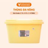  Thùng Nhựa Đựng Đồ Có Bánh Xe 120L Nhựa VĨ HƯNG 