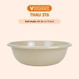  Thau Nhựa 36cm Nhiều Màu Nhựa Chính Phẩm, Không BPA, Bền Đẹp, An Toàn Sức Khỏe, Tiện Lợi Vĩ Hưng 