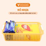  Rổ Nhựa Chữ Nhật 6 Màu, 6 Kích Cỡ - Chất Lượng Cao, Nhựa Vĩ Hưng 