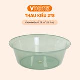  Thau Nhựa 28cm Nhiều Màu Nhựa Chính Phẩm, Không BPA, Bền Đẹp, An Toàn Sức Khỏe, Tiện Lợi Vĩ Hưng 