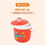  Bình Đá HOT TREND 1.5L Giữ Nhiệt Uống Trà Sữa, Trà Chanh, Nhỏ Gọn Quai Xách Tiện Lợi Hưng Thuận Lợi 