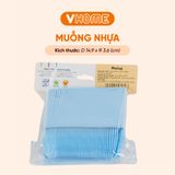  Muỗng Dùng 1 Lần Nhựa Vĩ Hưng 15cm - 100 Cái, Màu Pastel, Nhựa Chính Phẩm, Không BPA, An Toàn Sức Khỏe 