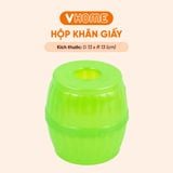  Hộp Khăn Giấy Nhựa Tròn Nhựa PP Chính Phẩm, Không BPA, Bền Đẹp, An Toàn Sức Khỏe, Tiện Lợi Vĩ Hưng 