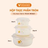  BỘ 3 Hộp Bảo Quản Thực Phẩm Đựng Thức Ăn, sử dụng lò vi sóng, an toàn sức khỏe VĨ HƯNG 