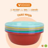  Thau Nhựa 24cm Nhiều Màu Nhựa Chính Phẩm, Không BPA, Bền Đẹp, An Toàn Sức Khỏe, Tiện Lợi Vĩ Hưng 