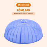  Lồng Bàn Tròn Đậy Thức Ăn, Đường Kính 50.5cm, Chống Muỗi, Chống Bụi Bằng Nhựa - Tiện Dụng Cho Nhà Bếp Vĩ Hưng 